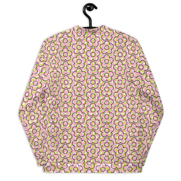 Women's Bomber Jacket-Flower Power - Image 8