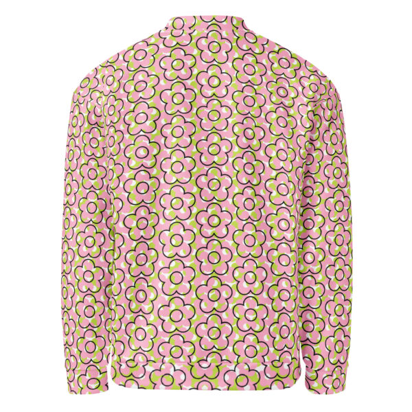 Women's Bomber Jacket-Flower Power - Image 4