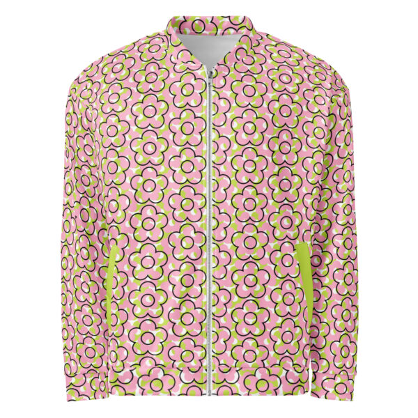 Women's Bomber Jacket-Flower Power